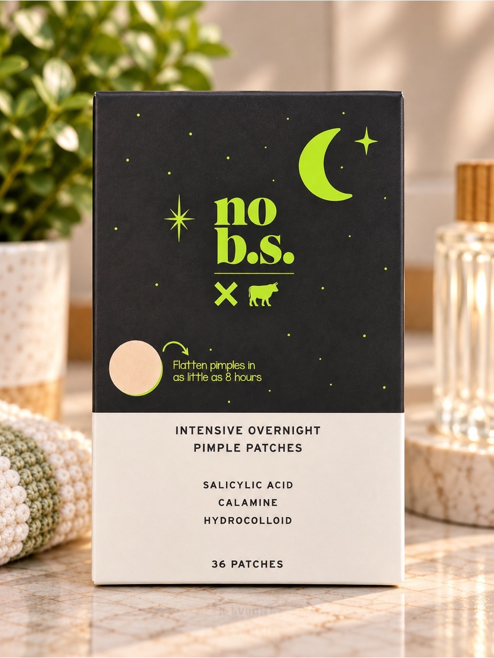 No B.S. Intensive Overnight Pimple Patches 36ct Salicylic Acid Hydrocolloid